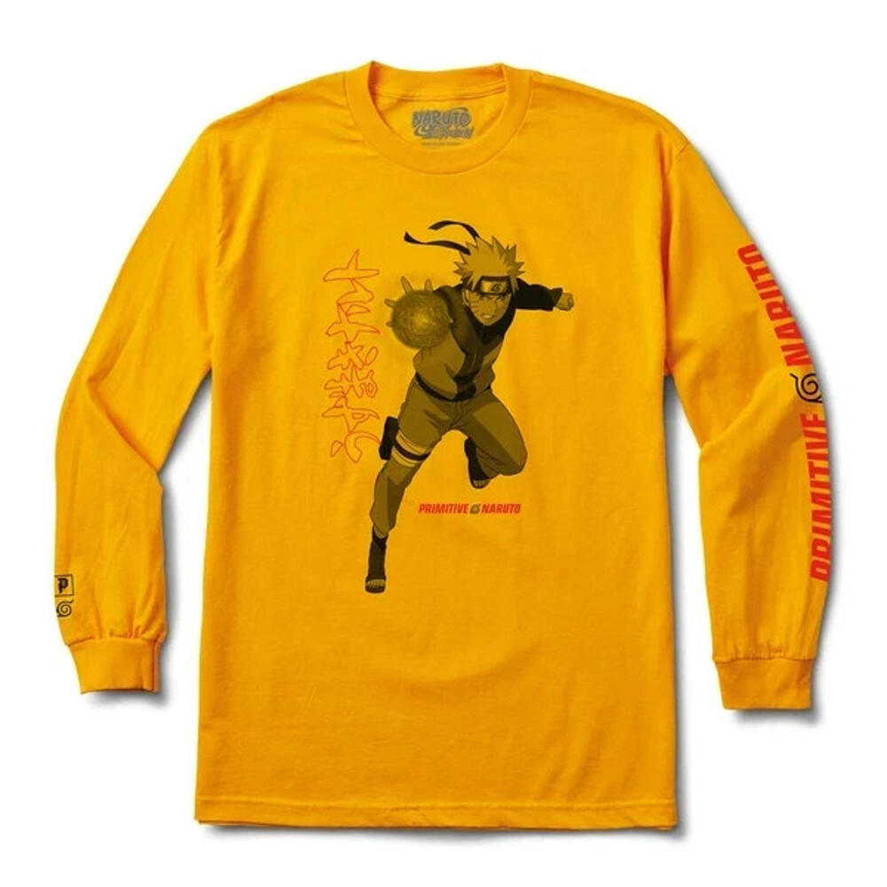 100% Cotton Men's (M) Naruto Shippuden Primitive "Rasengan" Long Sleeve Shirt